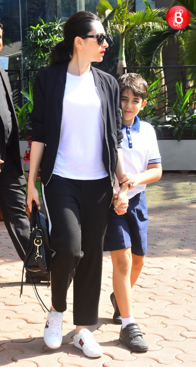 Karisma Kapoor with her son Kiaan