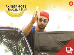 Ranbir Kapoor with a banana