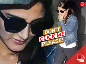 Vaani Kapoor hides her face