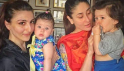 This snap of Taimur, his cousin sister Inaaya and their mommies is just PICTURE PERFECT