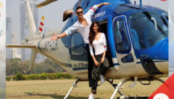 Watch: Tiger Shroff and Disha Patani arrive in a CHOPPER for 'Baaghi 2' trailer launch