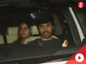 WATCH: Varun and rumoured girlfriend Natasha step out for a movie date night