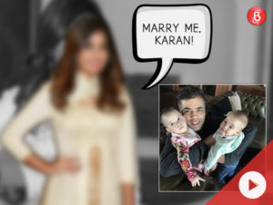 VIDEO! This actress wants to MARRY Karan Johar and take care of his twins