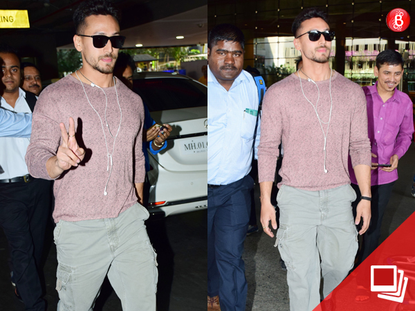 Tiger Shroff, Airport Pictures, Action, Baaghi, Airport Look