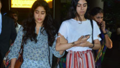 Janhvi and Khushi return to Mumbai, post Sridevi's Chennai prayer meet. View Pics