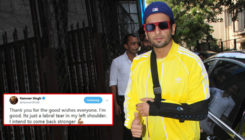 Ranveer Singh intends to come back stronger post his shoulder injury