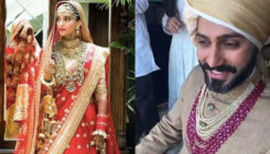 Sonam Kapoor and Anand Ahuja in their wedding outfits are regalness personified