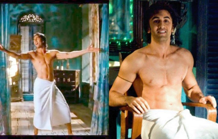 Image result for rANBIR kAPOOR IN tOWEL