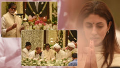 In pics: Amitabh Bachchan and family at Rajan Nanda's prayer meet