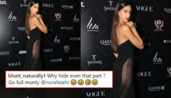 Nora Fatehi slut shamed for wearing a risque outfit at Vogue Beauty Awards 2018