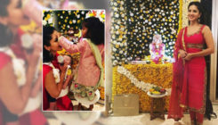 Sunny Leone celebrates Ganesh Utsav with hubby Daniel and family