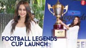 Watch: Gorgeous Sonakshi Sinha at the launch of Football Legends Cup