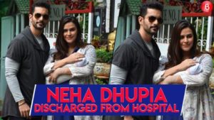 Watch: Neha Dhupia and Angad Bedi take their new born baby, Mehr home
