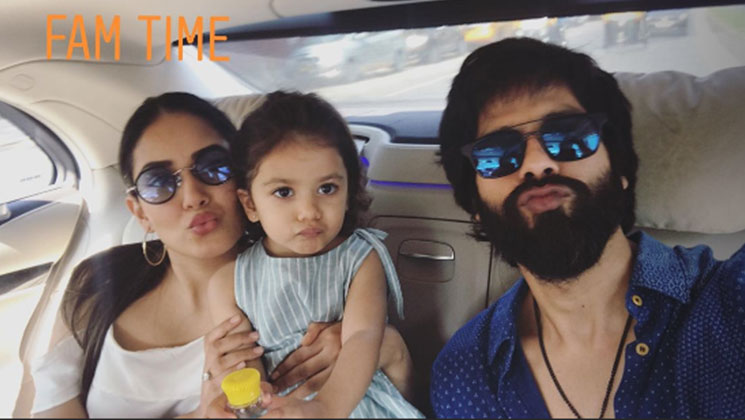 Shahid Kapoor S Perfect Family Selfie With Mira Rajput And Misha Is Too Cute Bollywood Bubble