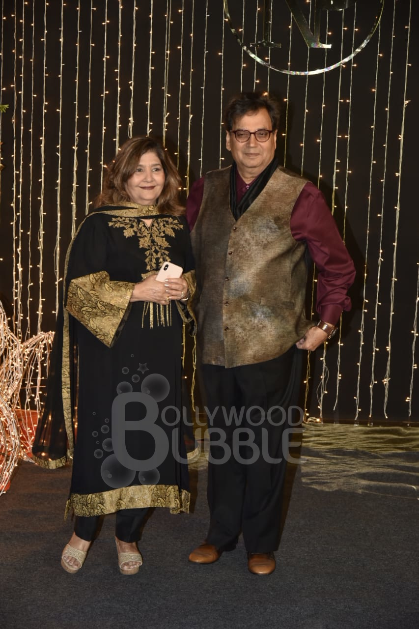Subhash Ghai and his wife
