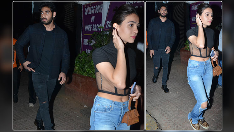 ahan shetty tania shroff dinner date pictures