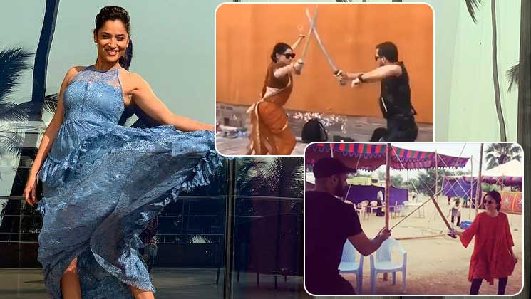 Ankita Lokhande Sword Fighting Video