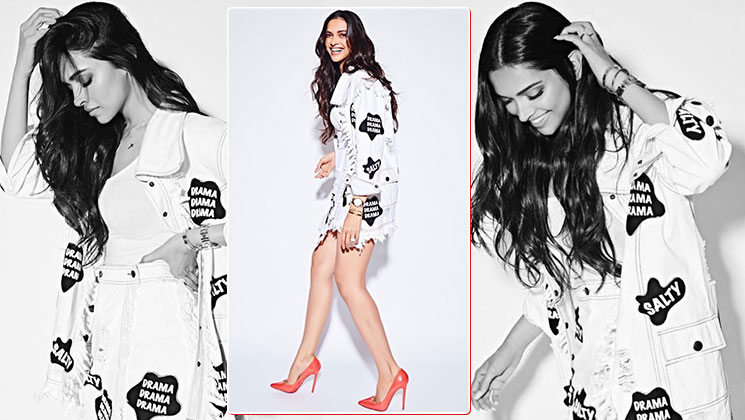 ootd deepika white denim separates