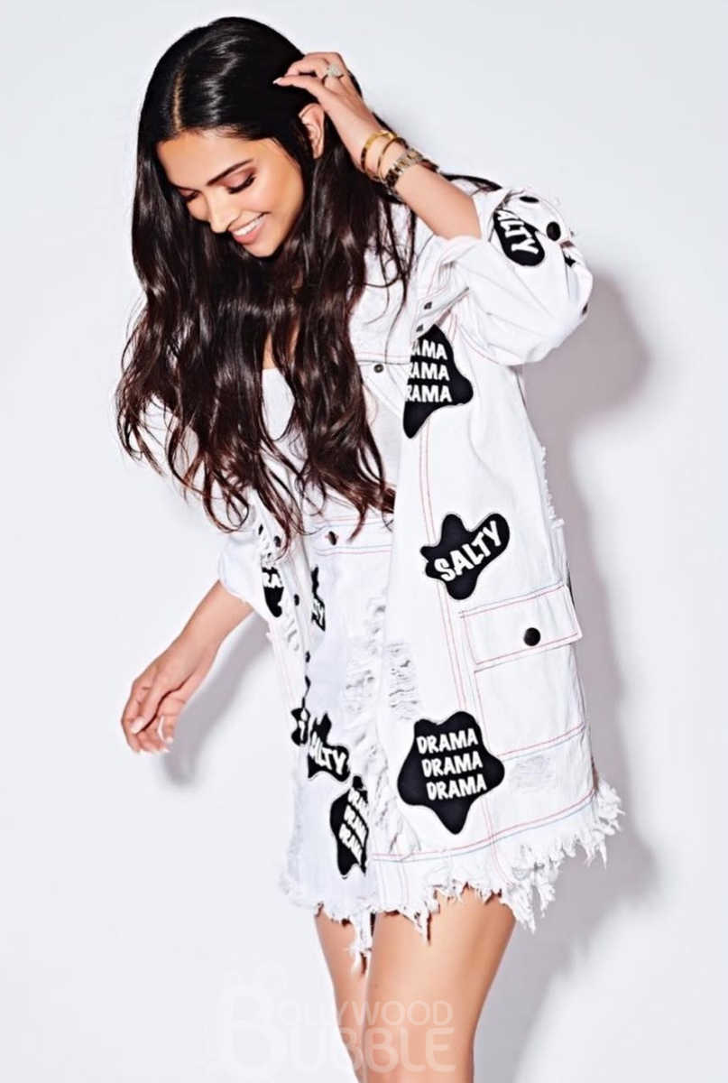 ootd deepika white denim separates