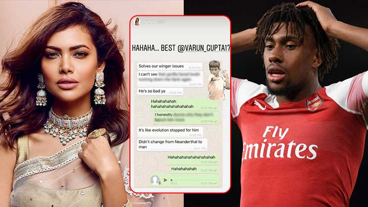 Esha Gupta Apologises Alexander Iwobi