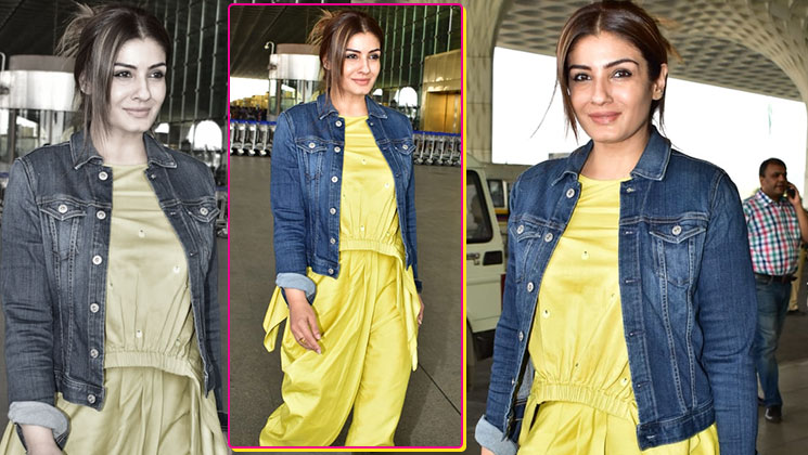 ootd raveena tandon dhoti jumpsuit