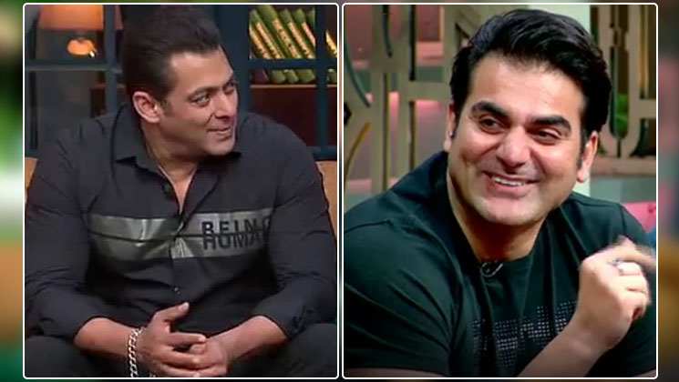 arbaaz reveals salman kissing on-screen the kapil sharma show