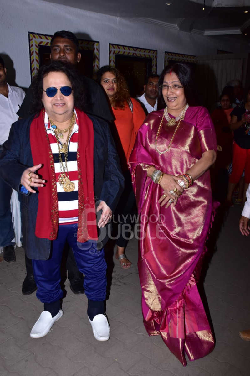 Bappi Lahiri and wife