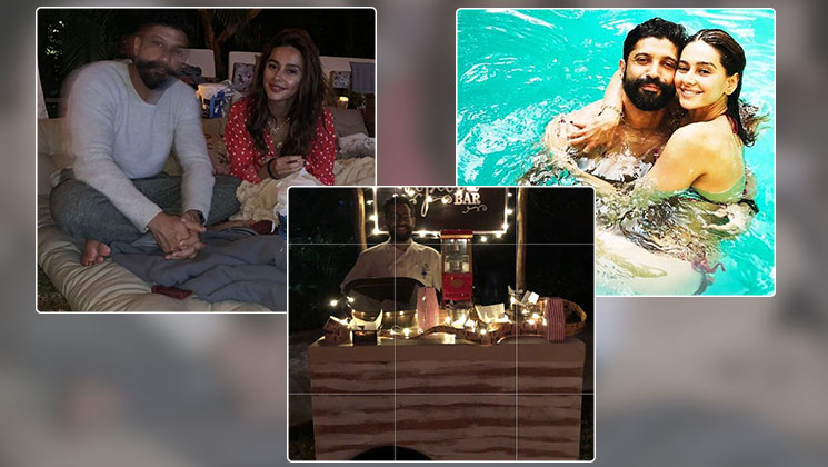 pics shibani dandekar cozy birthday bash farhan akhtar