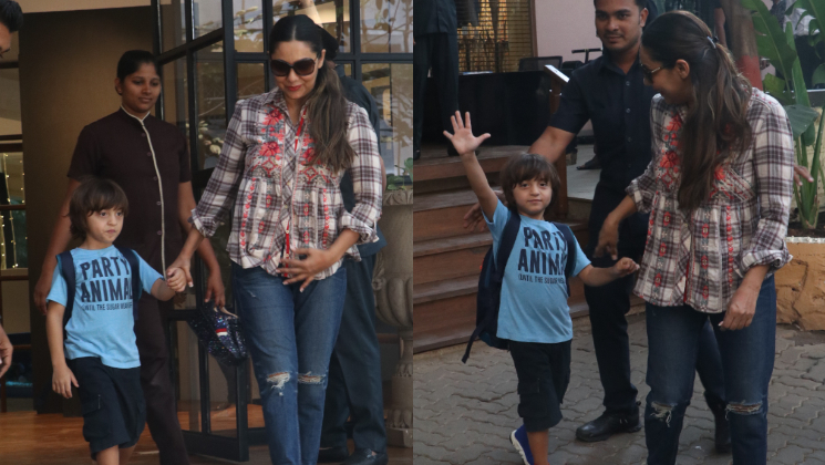 PHOTOS: Shah Rukh Khan's son AbRam looks cute as a button, Ranveer