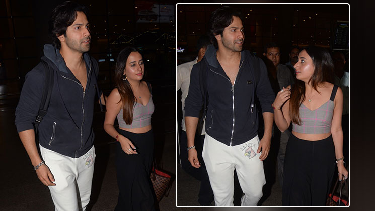 Varun Dhawan Natasha Dalal Airport Pictures