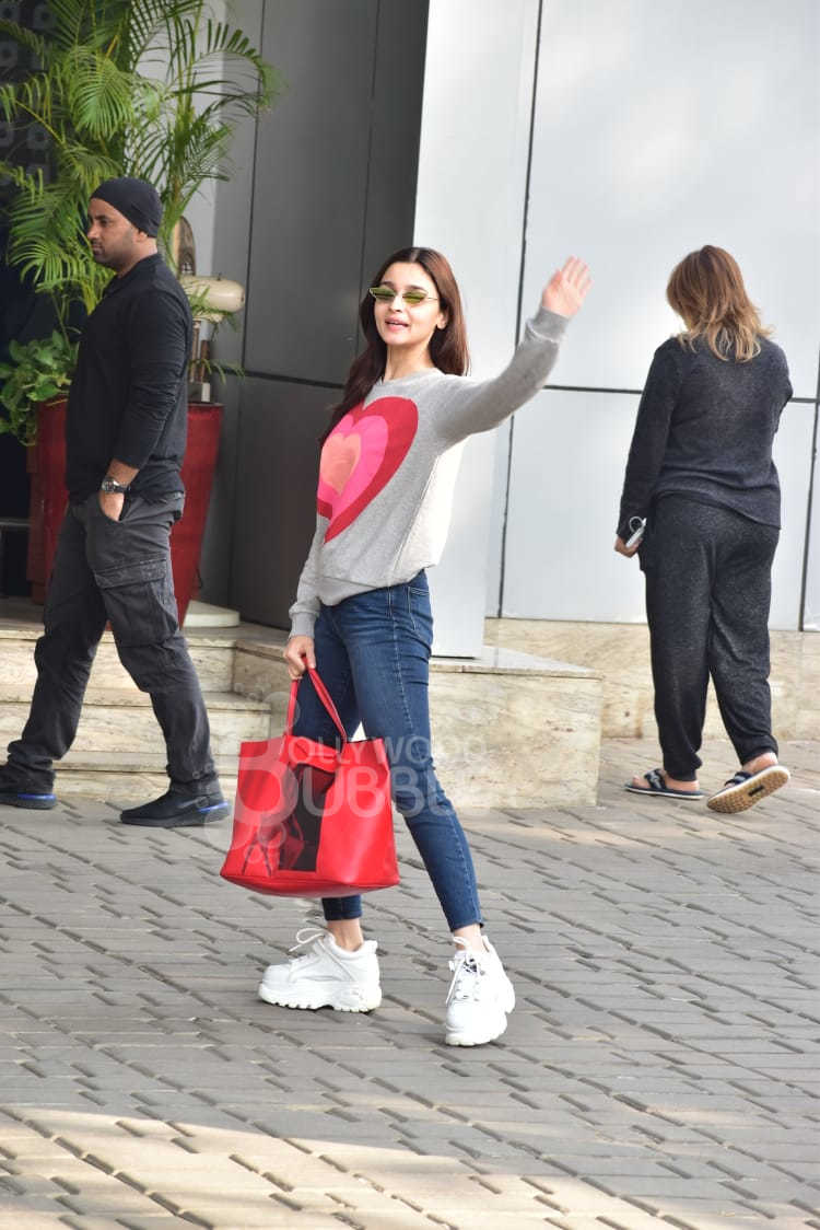 Waving for the paps