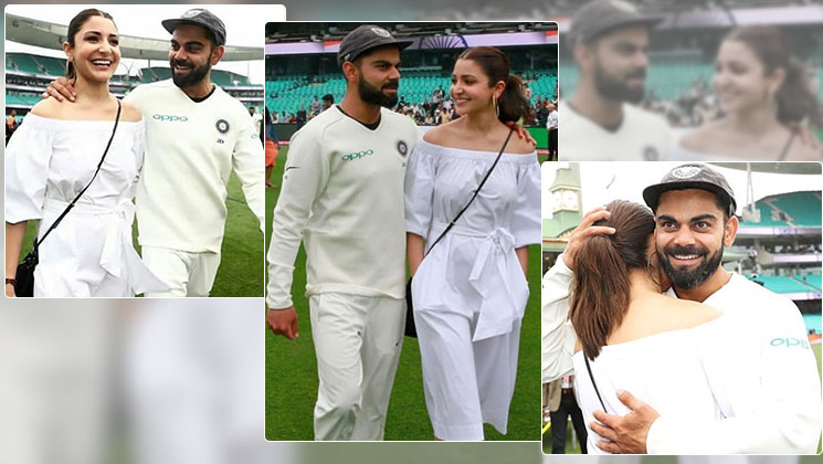 anushka virat kohli victory walk sydney Australia test series