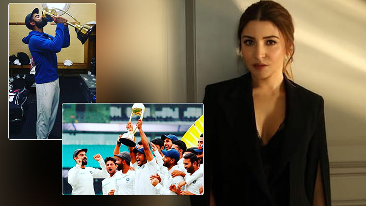 Anushka Sharma congratulates Virat and Indian cricket team