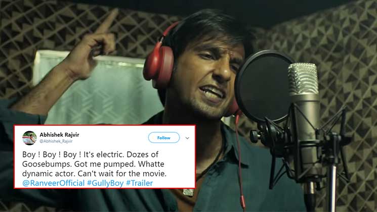 Gully Boy trailer Twitter reaction