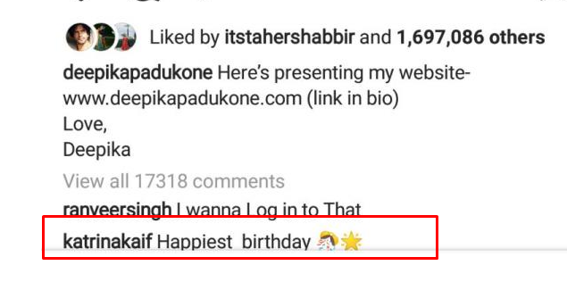 Deepika Padukone birthday Katrina Kaif