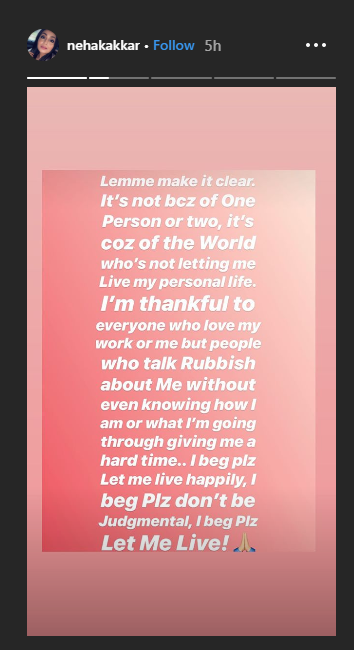 Neha Kakkar depression