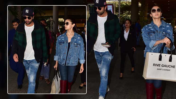 Ranbir Kapoor Alia Bhatt Airport pictures