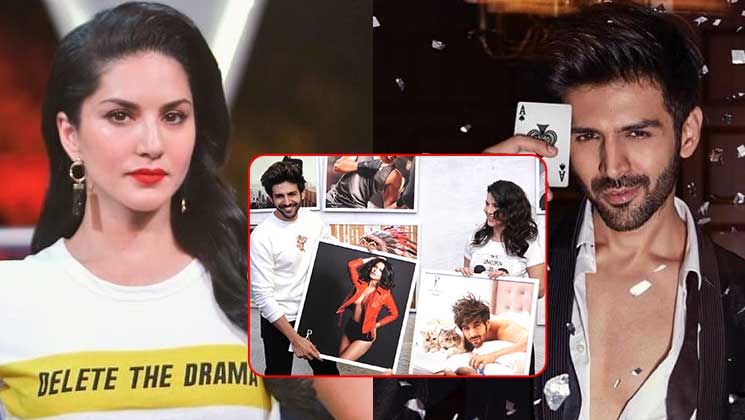 Kartik Aaryan Sunny Leone blushing