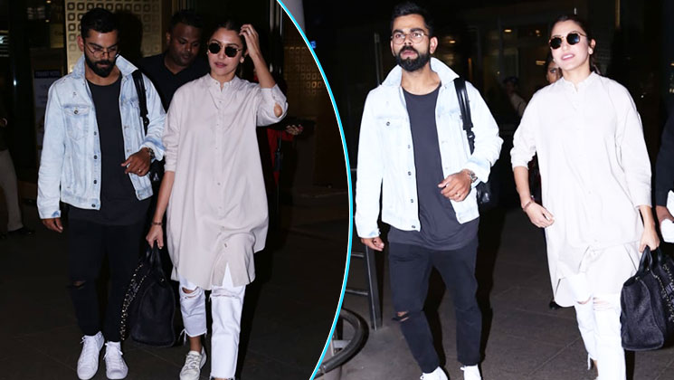 Anushka Sharma Virat Kohli Mumbai Airport