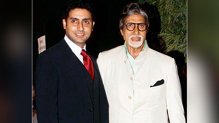 amitabh completes 50 years abhishek posts heartfelt wish