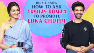 Kartik Aaryan and Kriti Sanon's AWKWARD conversation with Akshay Kumar for 'Luka Chuppi' promotions