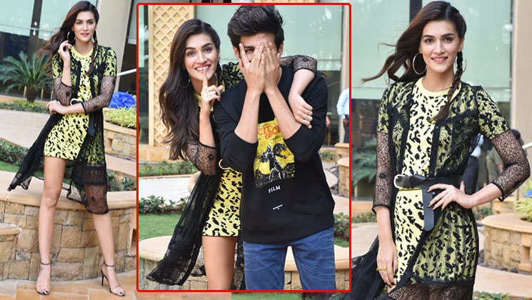 kriti sanon yellow mini dress