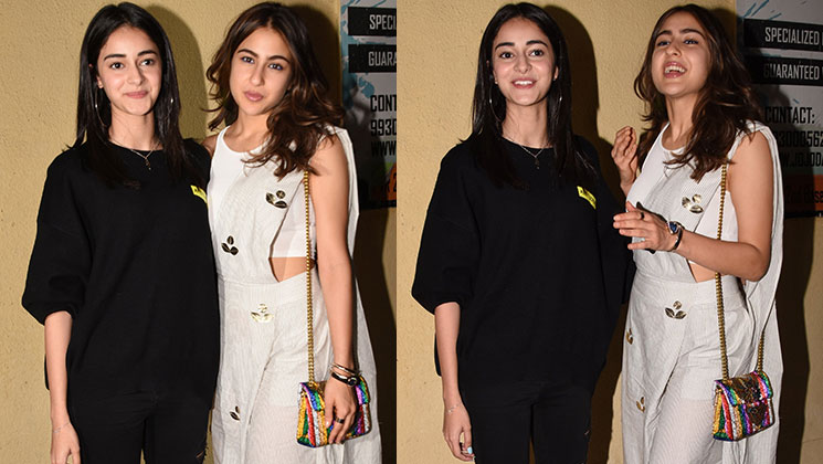 sara ali khan ananya panday sonchiriya screening