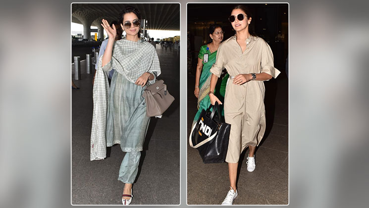 anushka sharma kangana ranaut airport pics