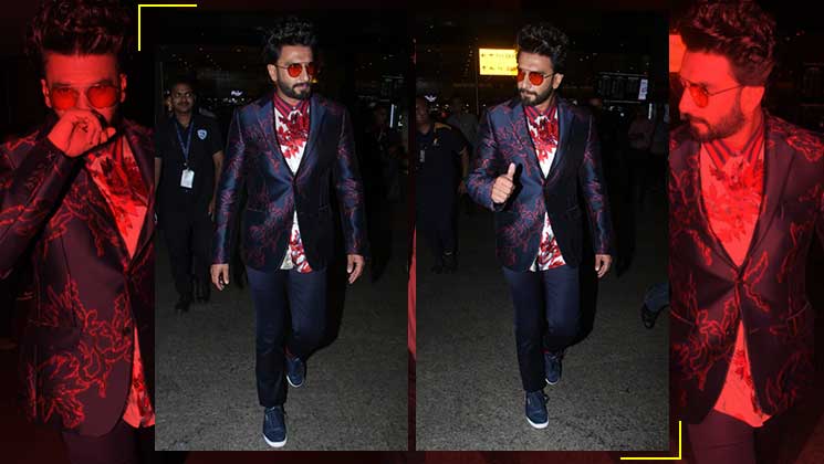 ootd ranveer singh floral suit