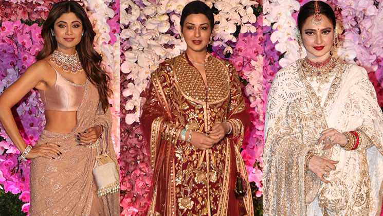 akash ambani and shloka mehta wedding reception pictures