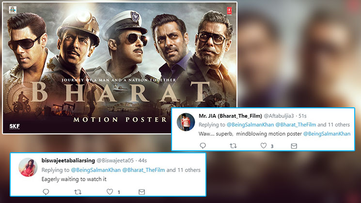 bharat motion poster salman khan twitter reaction