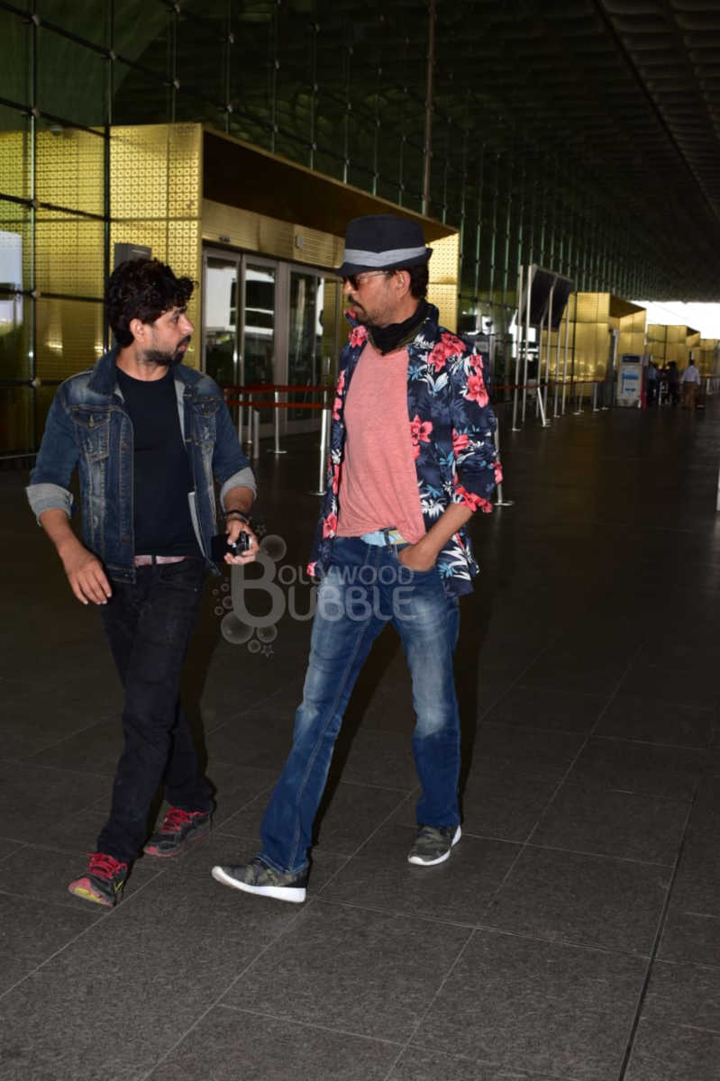 pics irrfan khan airport