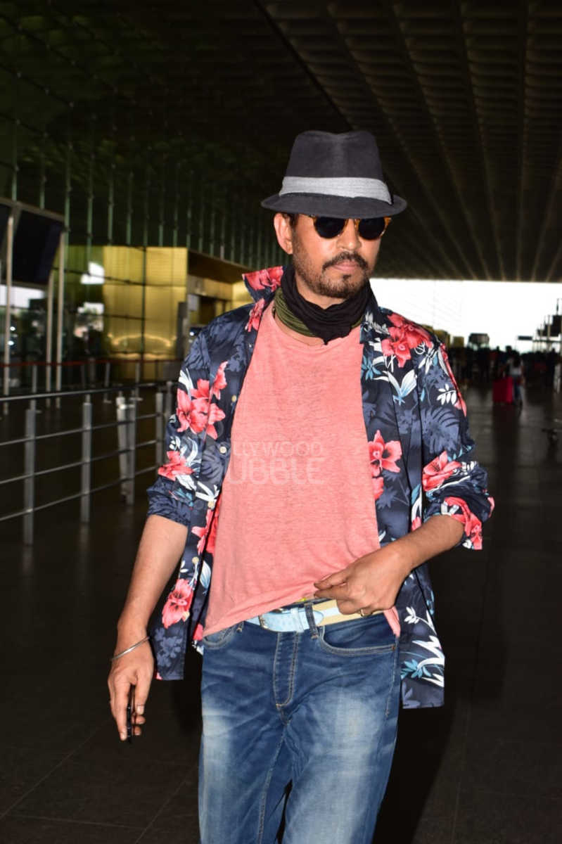 pics irrfan khan airport