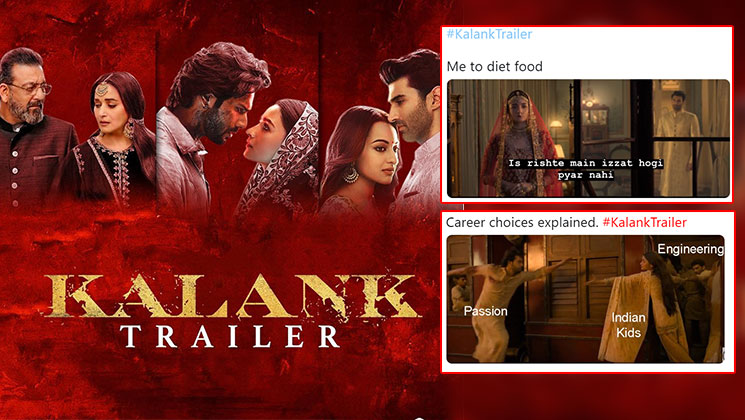kalank trailer memes